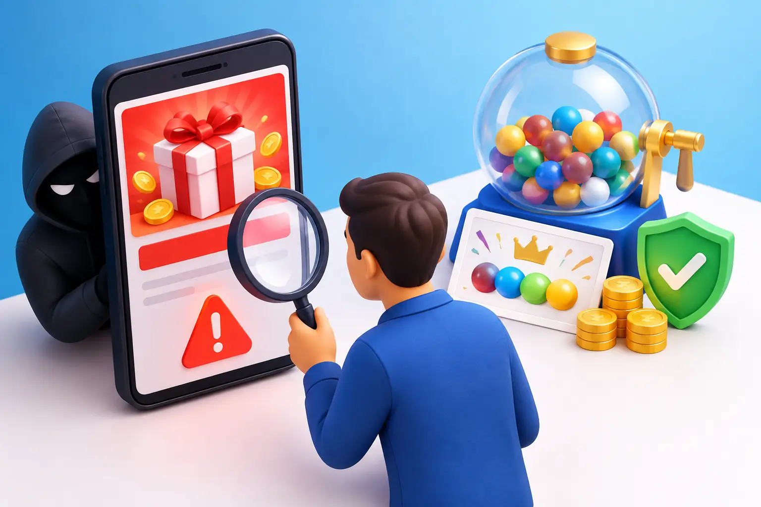 Lottery Scam Prevention Example: Spot Fake Wins